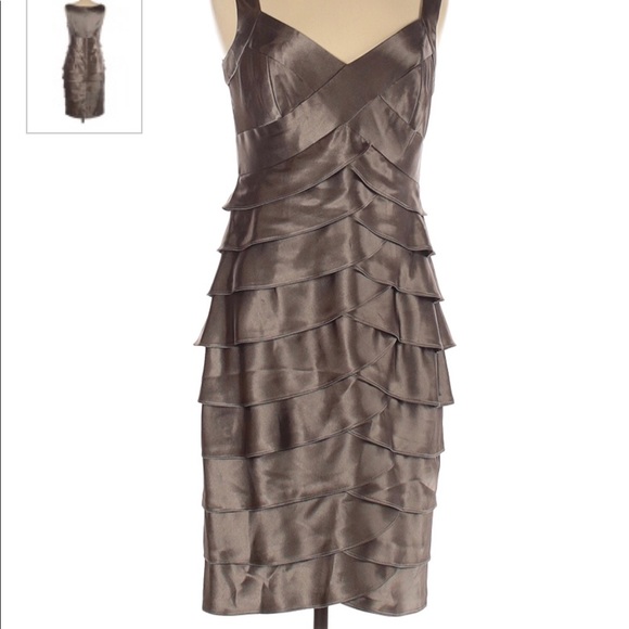 London Times Dresses & Skirts - LONDON TIMES EUC BRONZE COCKTAIL DRESS SIZE 6